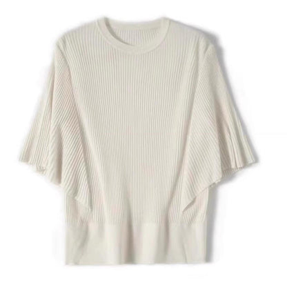 T-shirt tricot à manches courtes pour femmes Chic und Stil