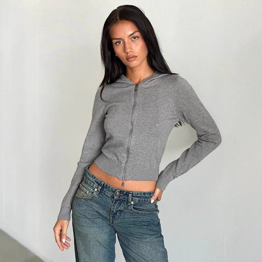 Dames crop Hoodie Chic und Stil