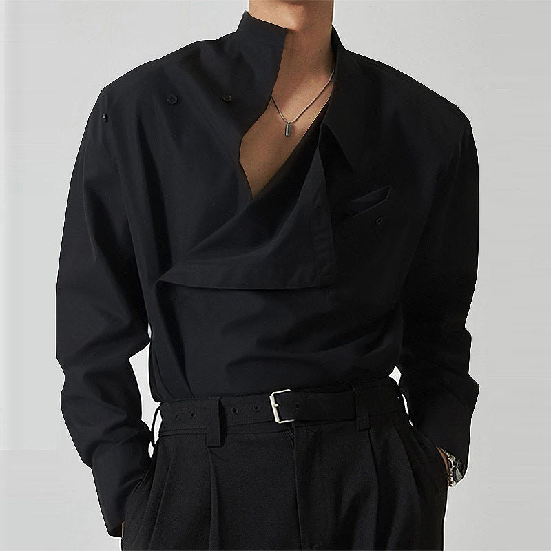 Veste de chef pour hommes avec col montant moderne et poche poitrine pratique Chic und Stil