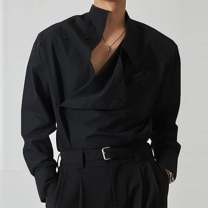 Veste de chef pour hommes avec col montant moderne et poche poitrine pratique Chic und Stil