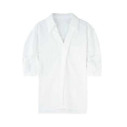 Blouse à manches courtes décontractée pour femmes Chic und Stil