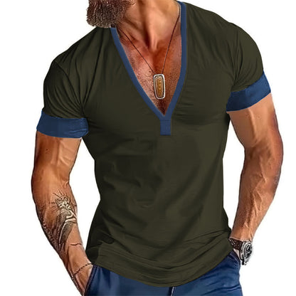 T-shirt homme col V Chic und Stil