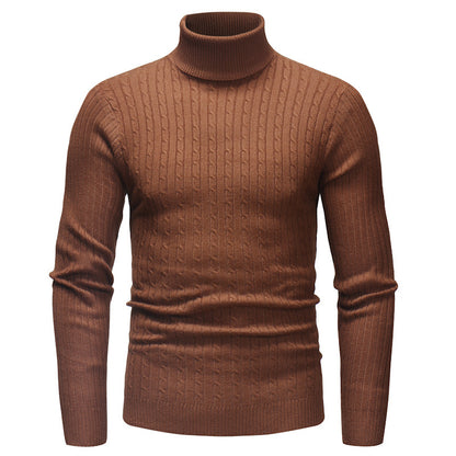 Men's high-quality cashmere pullover with structured cable knit pattern Chic and Style