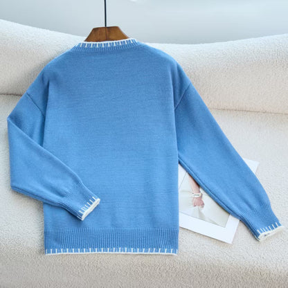 Dames Pull et sweat confortable avec motif de nœud et manches confortables Chic und Stil