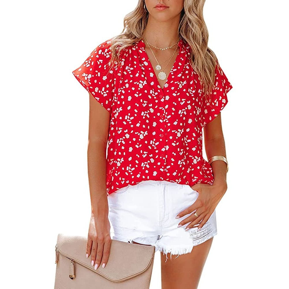 Blouse pour femmes avec motif floral et coupe décontractée Chic und Stil