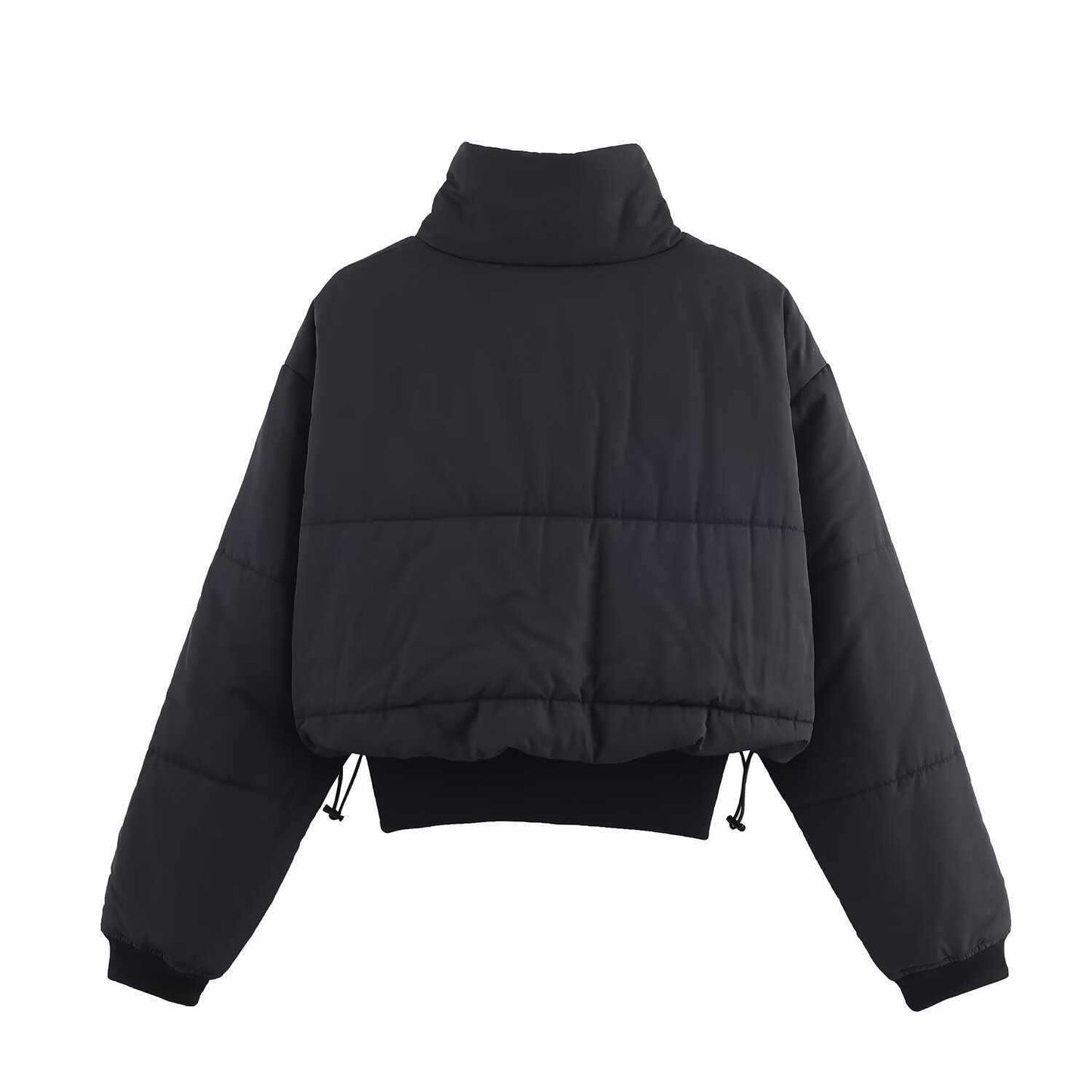 Dames doudoune avec col haut et coupe courte Chic und Stil