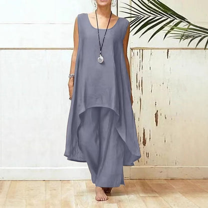 Combinaison maxi tunique fluide pour femmes Chic und Stil