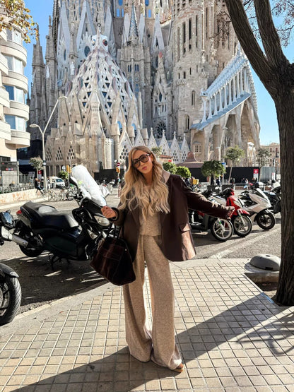 Dames costume à capuche luxueux en molleton doux Chic und Stil