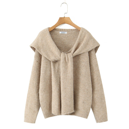 Pull en maille tendance pour femmes avec col large et coupe décontractée Chic und Stil