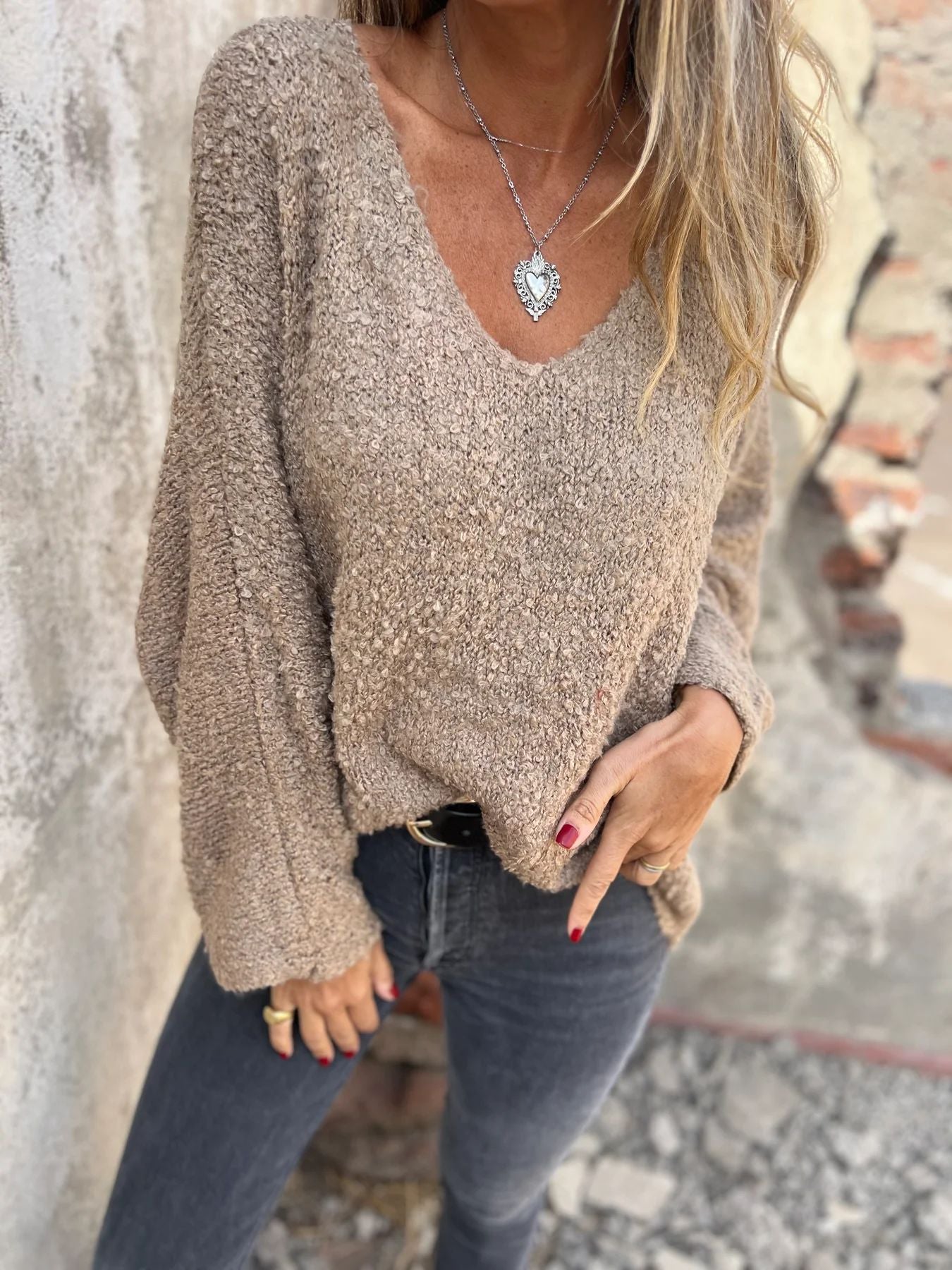 Dames pull douillet Chic und Stil