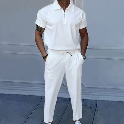 Shorts pour hommes avec fermeture éclair et taille élastique Chic und Stil