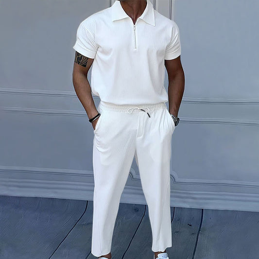 Shorts pour hommes avec fermeture éclair et taille élastique Chic und Stil