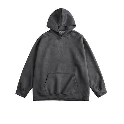 Hommes pull à capuche décontracté en mélange de coton de haute qualité avec poche kangourou pratique Chic und Stil