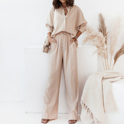 Elegant women, casual two-piece set with a loose fit Chic and Style