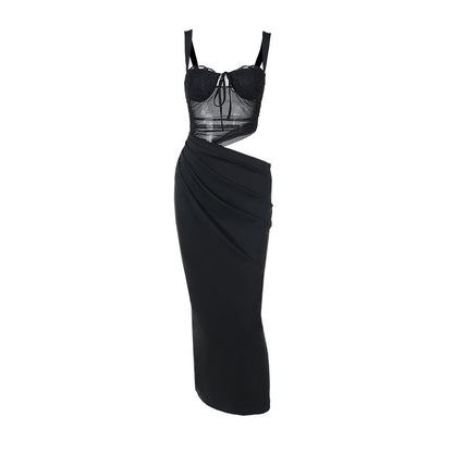 Robe maxi élégante transparente Chic und Stil pour femmes
