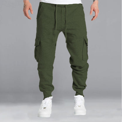 Pantalon de jogging cargo pour hommes avec poches latérales et taille réglable Chic und Stil