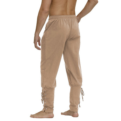 Men's leisure pants with a trendy fit and practical lace details Chic and Style