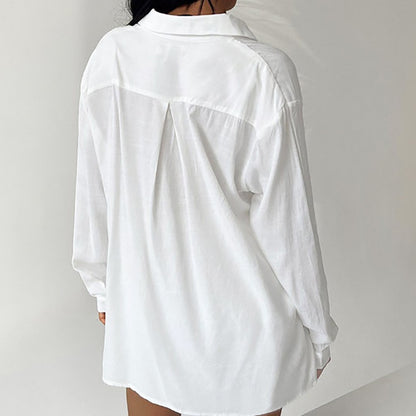 Ensemble de pyjama décontracté et aérien pour femmes avec chemise à bouton et shorts Chic und Stil