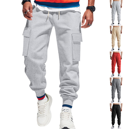 Men's cargo pants with side pockets and elastic waistband Chic und Stil