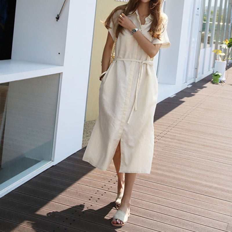 Robe chemise utilitaire élégante pour dames Chic und Stil