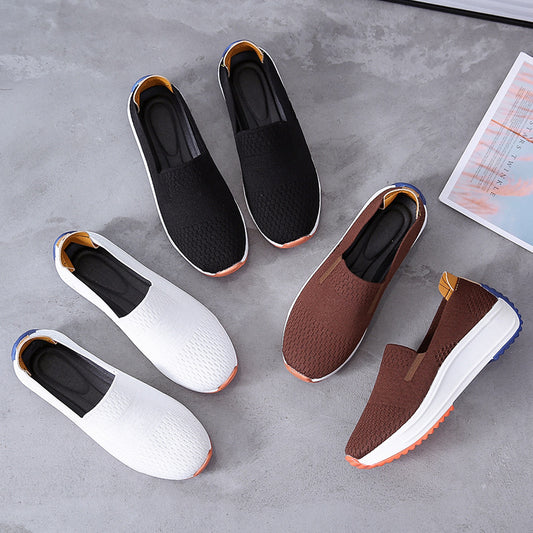 Baskets slip-on respirantes pour femmes avec semelle antidérapante et dessus en tricot flexible Chic und Stil