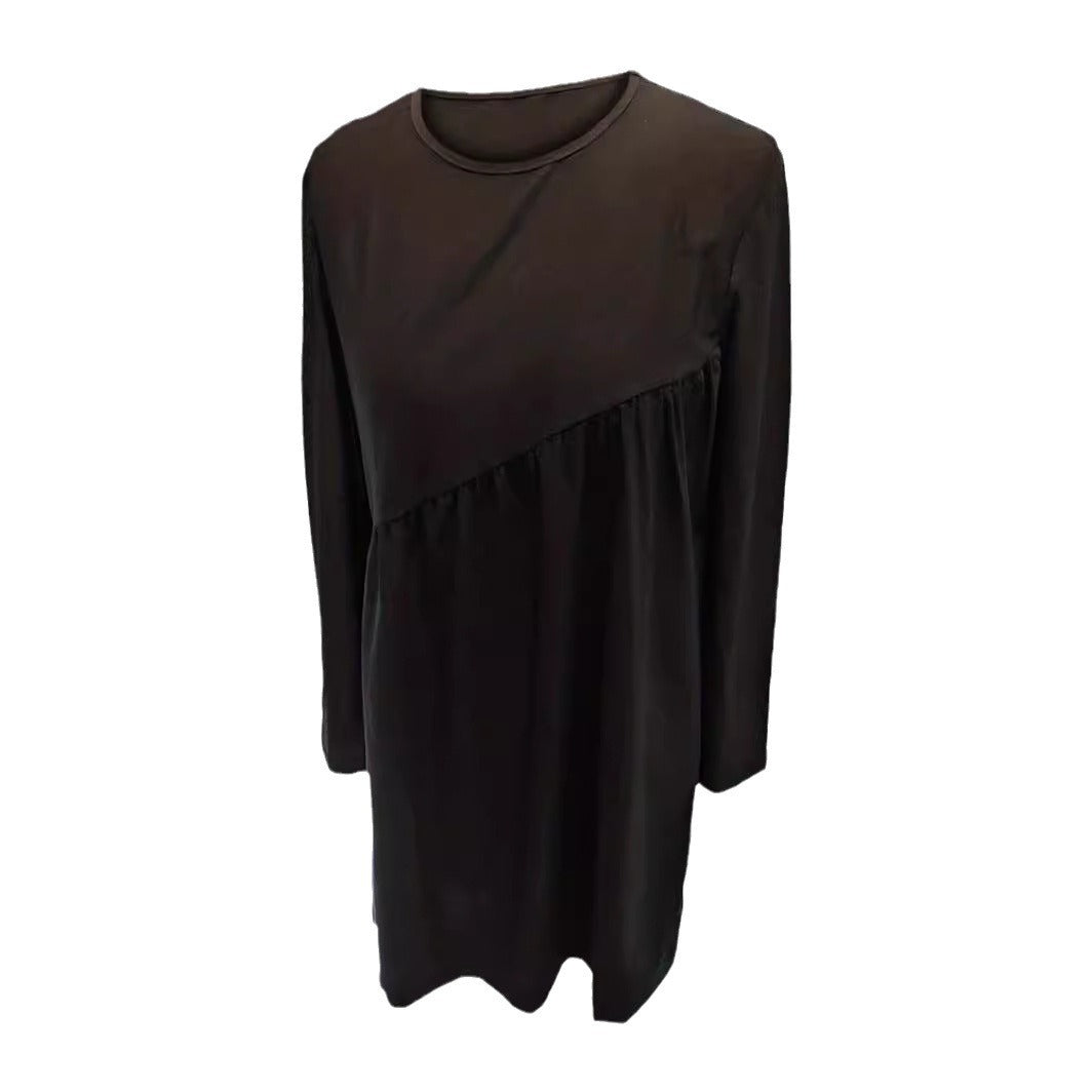 Robe mini élégante pour dames avec ourlet asymétrique et détails en volants Chic und Stil