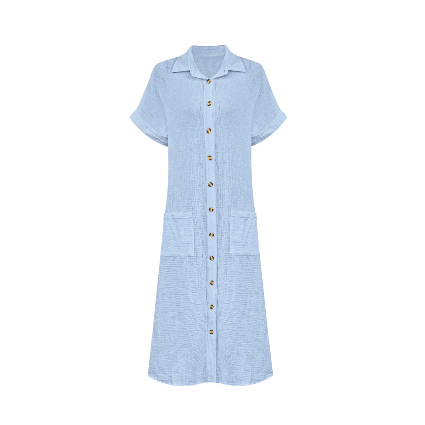 Robe chemise pour femmes avec des boutons décoratifs et des poches pratiques Chic und Stil