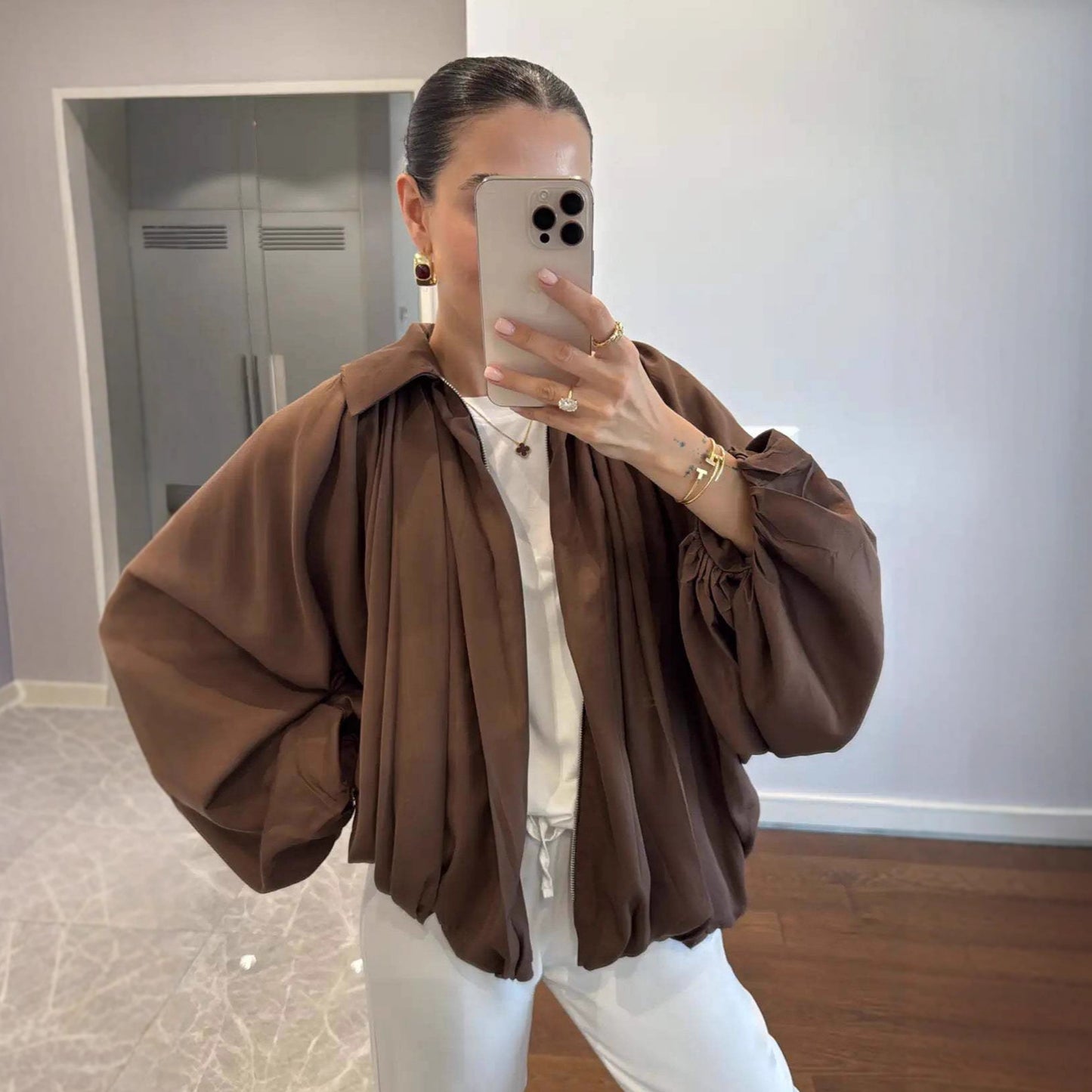 Dames blouson à manches volantes Chic und Stil