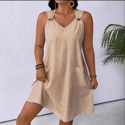 Robe décontractée pour femmes avec des bretelles fines et des poches pratiques Chic und Stil