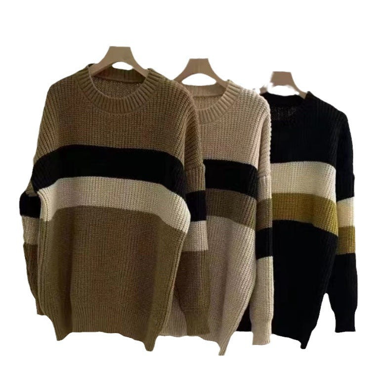 Pull en tricot décontracté pour femmes au design moderne en blocs avec coupe extra large Chic und Stil