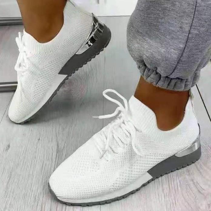Baskets de style de vie respirantes pour femmes avec tige en tricot ultra flexible et semelle antidérapante Chic und Stil