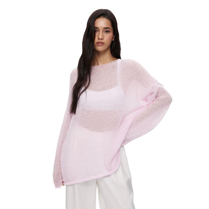 Pull en maille aérienne pour femmes avec effet transparent Chic und Stil