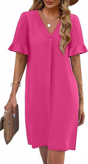 Robe décontractée en lin pour femmes Chic und Stil