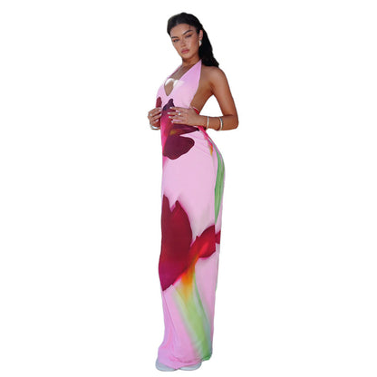 Robe Maxi Débardeurs Imprimée Florale Chic und Stil