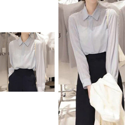 Chemisier transparent à manches longues pour femmes Chic und Stil