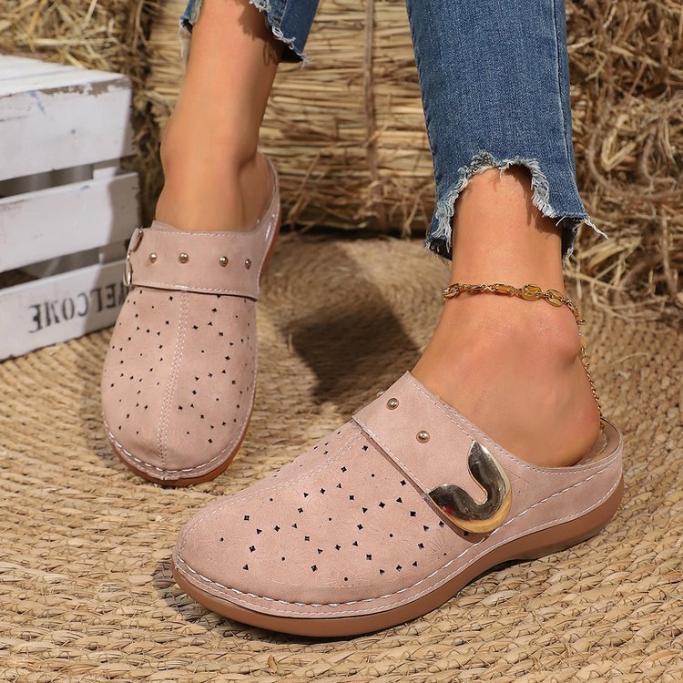 Sabots confortables pour dames avec décorations élégantes Chic und Stil