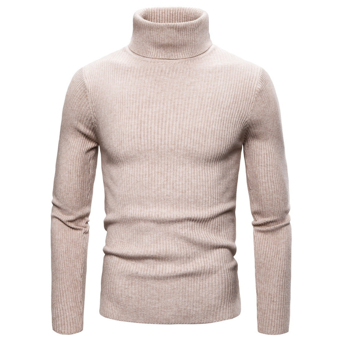 Pullover for men with a fashionable turtleneck made of high-quality knit Chic and Style