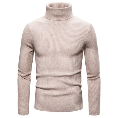 Pullover for men with a fashionable turtleneck made of high-quality knit Chic and Style