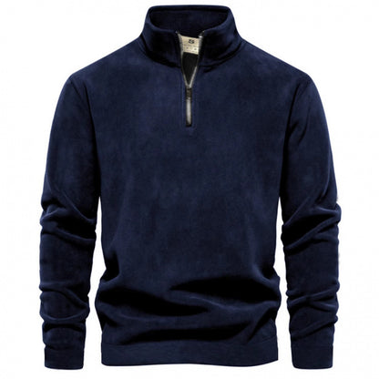 Pull en polaire pour hommes avec col montant Chic und Stil
