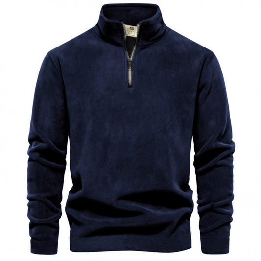 Pull en polaire pour hommes avec col montant Chic und Stil