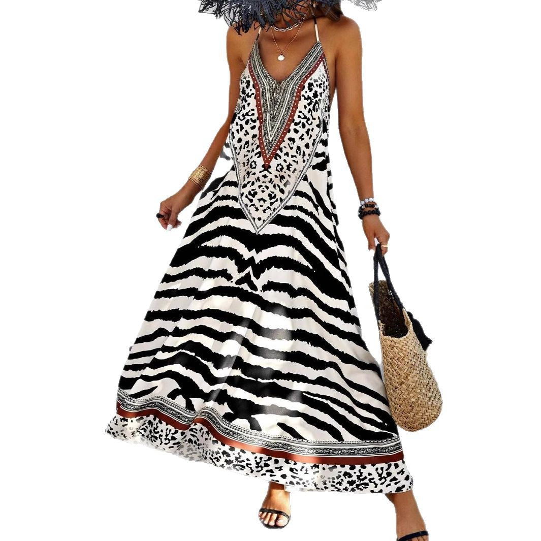 Femmes Robe Maxi Bohémienne Chic Chic und Stil