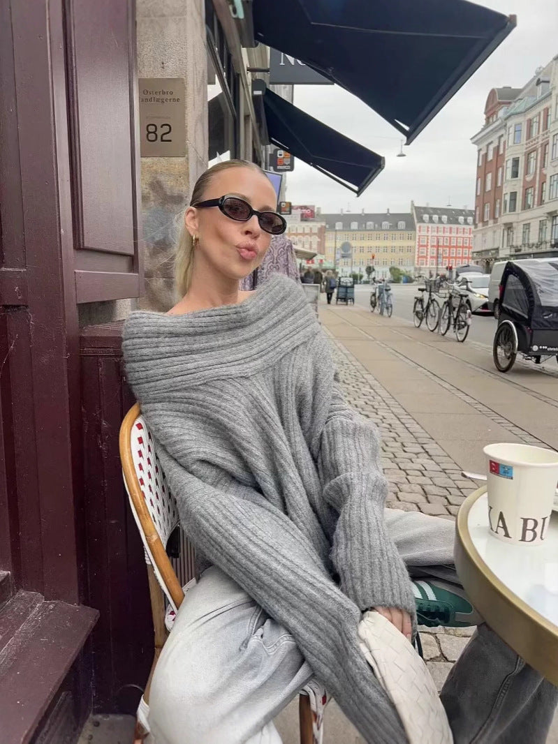 Femme pull à col roulé élégant et confortable Chic und Stil