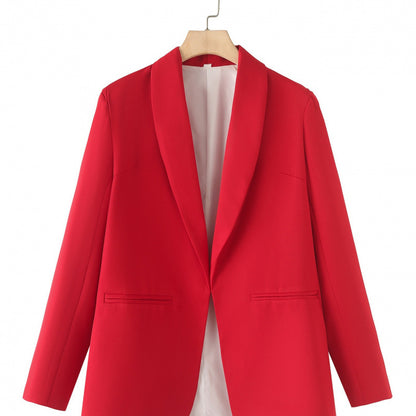 Dames blazer élégant avec coupe unique et poches Chic und Stil