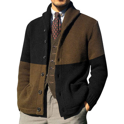 Veste élégante pour hommes avec col montant et détails en bouton Chic und Stil