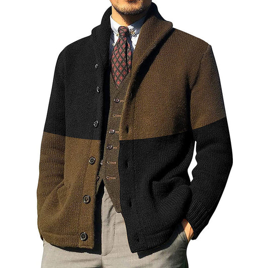 Veste élégante pour hommes avec col montant et détails en bouton Chic und Stil