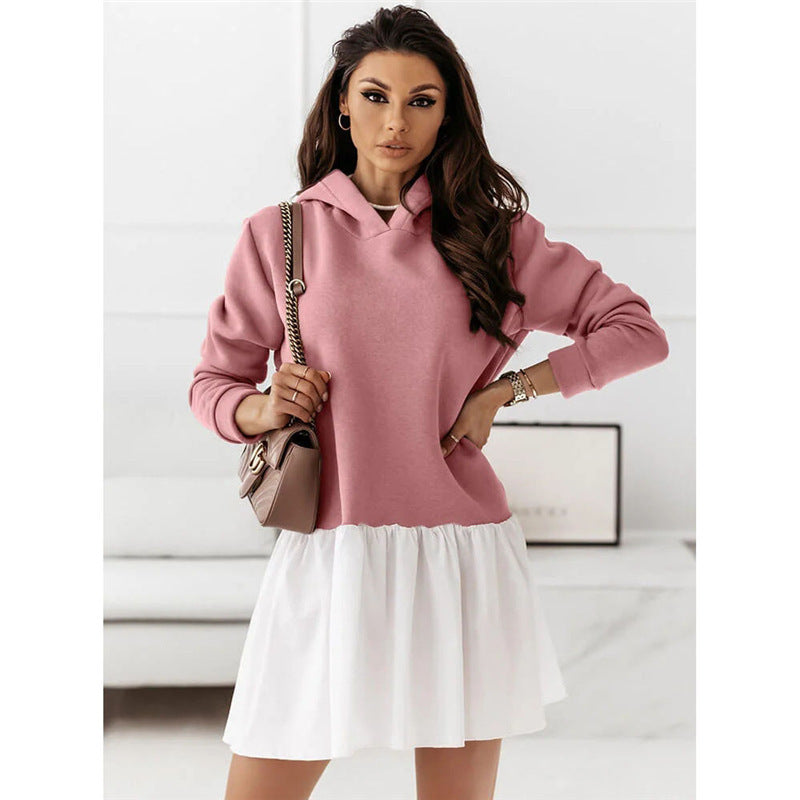 Robe en sweat décontractée pour femmes avec capuche Chic und Stil