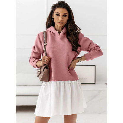Robe en sweat décontractée pour femmes avec capuche Chic und Stil
