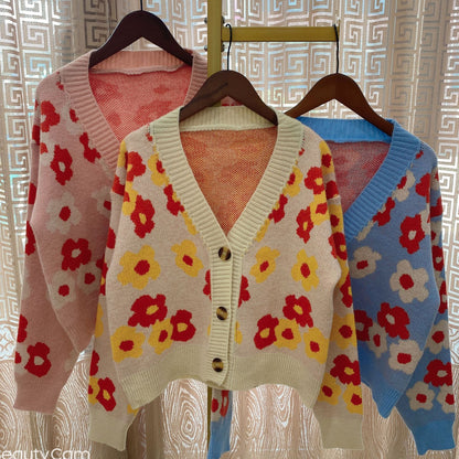 Cardigan pour femmes avec design floral Chic und Stil