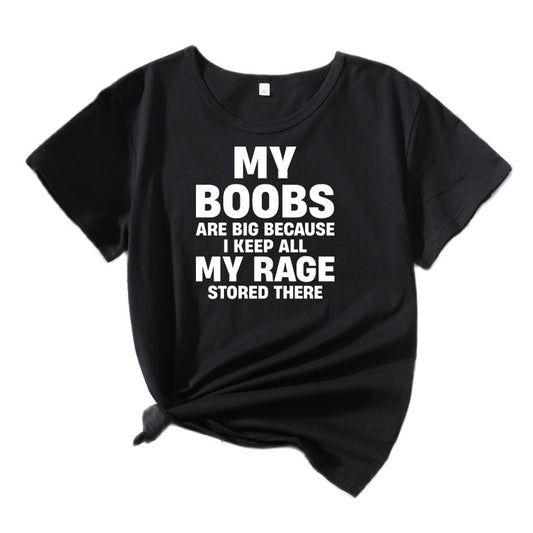 Damen Auffälliges Statement Grafik T-Shirt Chic und Stil