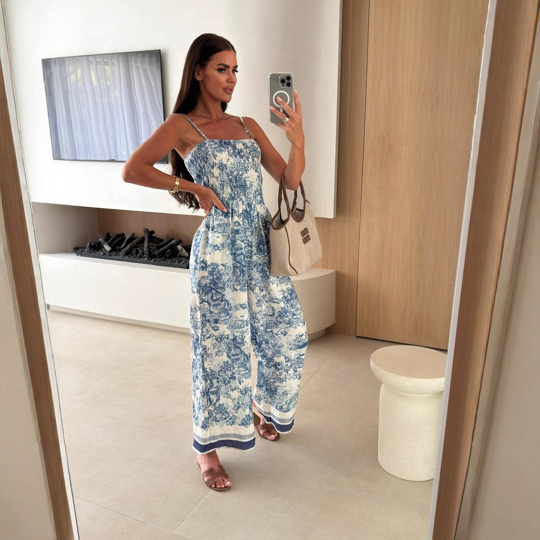 Dames Combinaison Imprimé Floral Chic und Stil